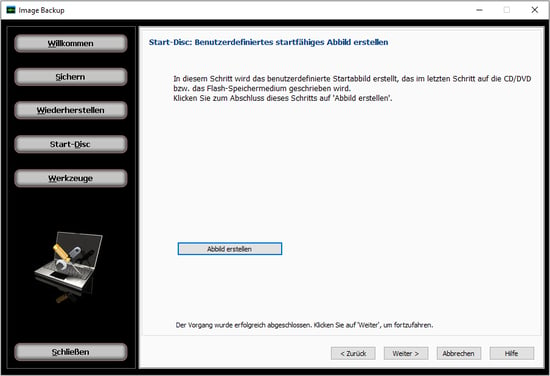 Image Backup Image Erstellen