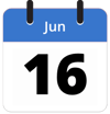 June 16 2026 calendar icon
